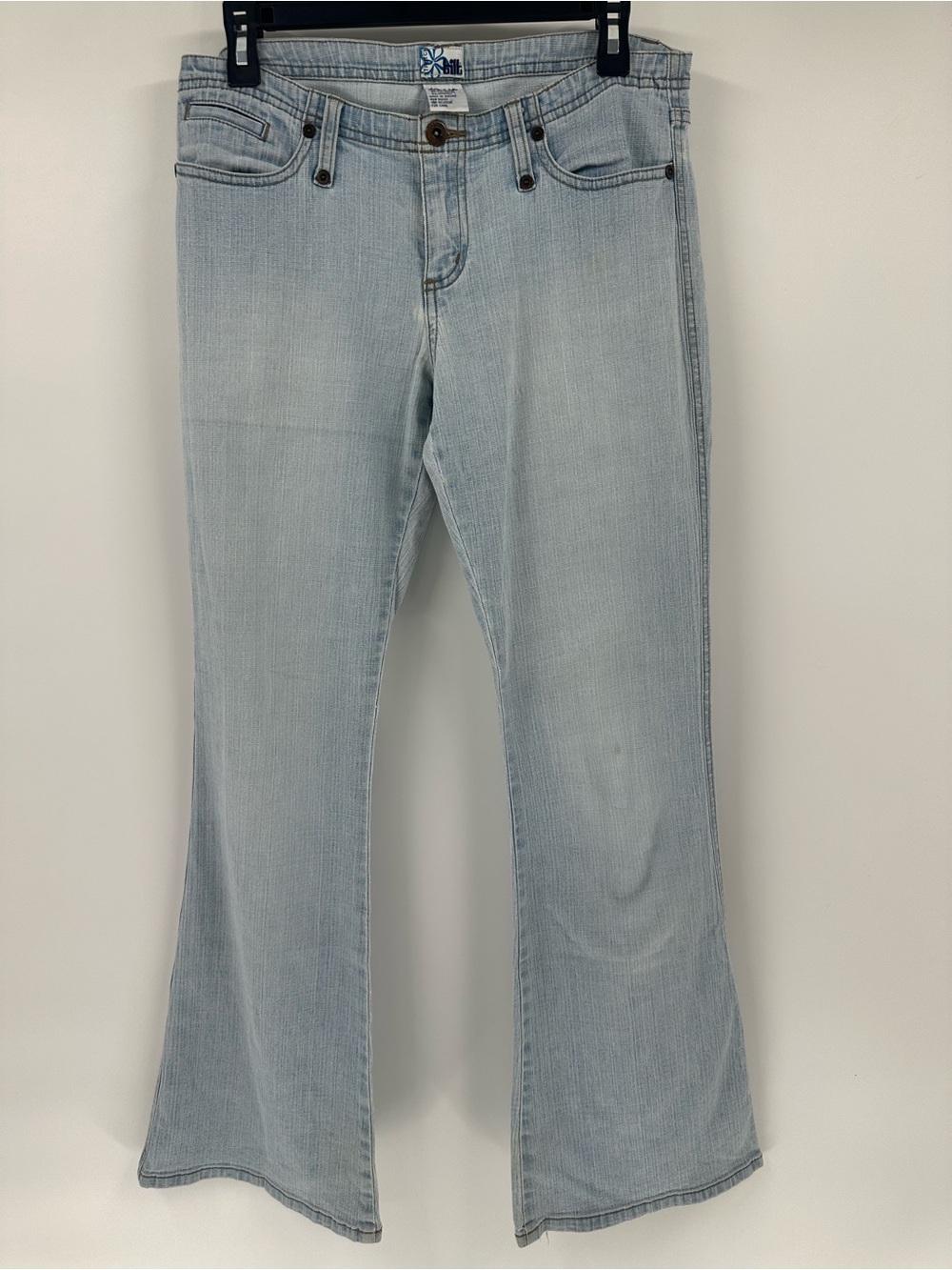 Bilt Light Blue Flare Jeans - Women's Low Rise Flare Leg